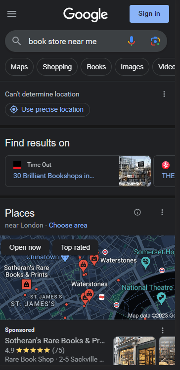 Local Search Domination